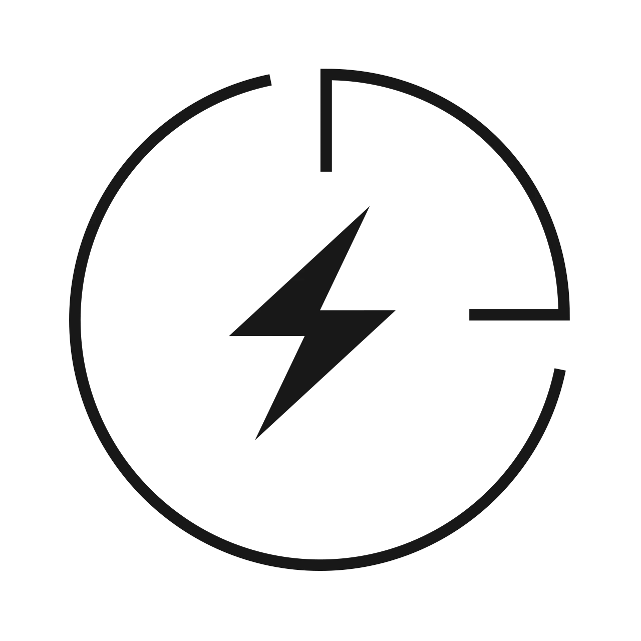 Energy statistics icon
