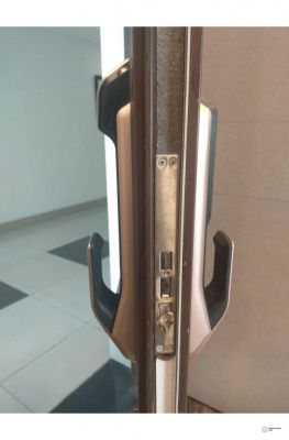 Врезной электронный дверной замок Samsung SHP-DP728 Dark Silver с отпечатком пальца