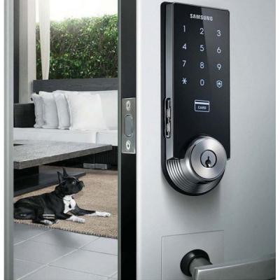 Врезной электронный дверной замок SAMSUNG SHS-3320, фото-2