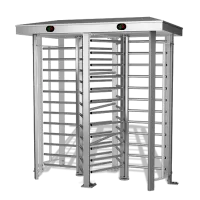 Моторизованный полноростовый турникет на два прохода Oxgard Praktika Т-10-MH Double Pass из нержавеющей стали
