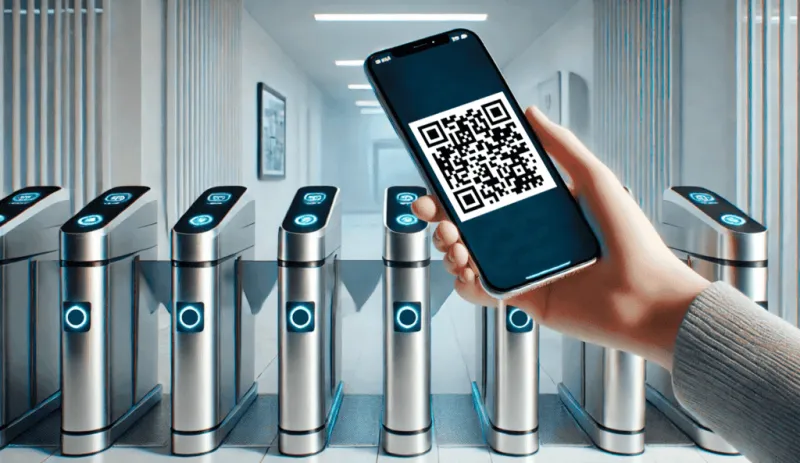 Контроль доступа с турникетами с учетом посетителей по QR-кодам