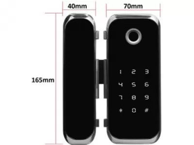 Электронный замок для стеклянной двери SmartLock E15, фото-3