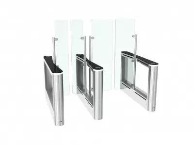 Скоростной распашной турникет Cominfo EASYGATE SPT, фото-2
